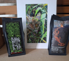 Artist, Kuppa Kona and a print